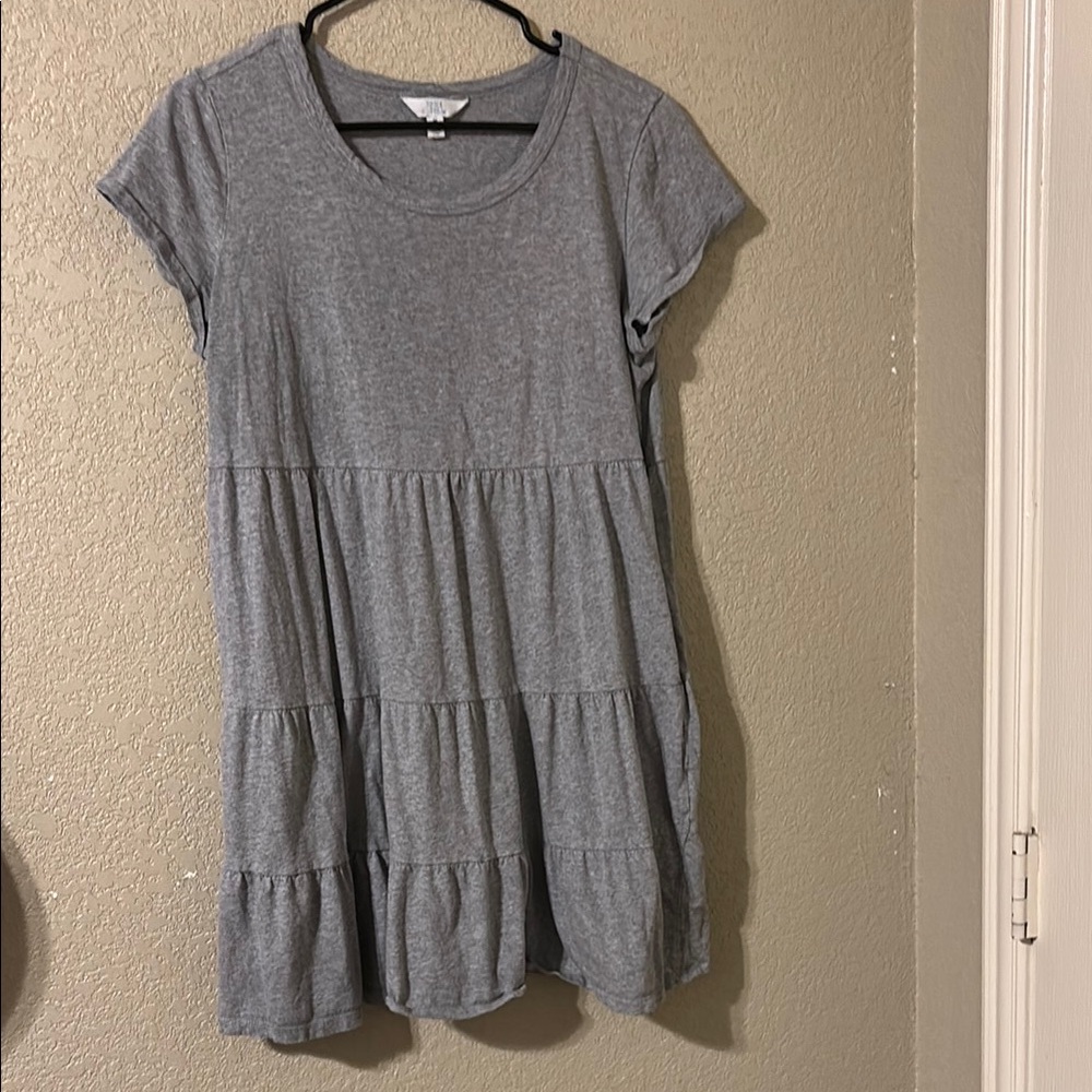 Time and Tru Gray Midi Dress